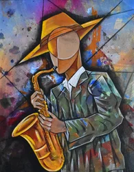 Vibrant Jazz Man