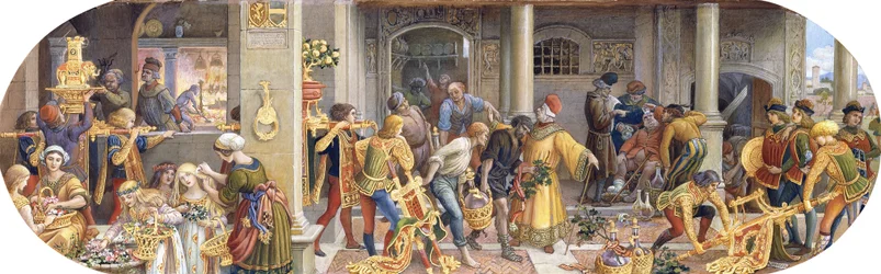A Florentine Festival: Preparations in the Kitchen and Canteen