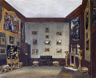 Writing room of King, From The History of the Royal Residences