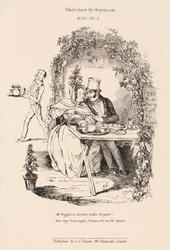 Courting Scene in the Garden of a Country Tea Room