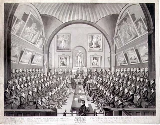 The Lord Mayor, Aldermen and Common Council in the Council Chamber Guildhall, London, Engraved by Thomas Sutherland