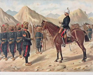 Punjab Frontier Force No.1 Kohat Mountain Battery, the Anglo-Indian Army of the 1880s