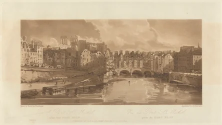 View of the Pont St. Michael, taken from the Pont Neuf, 1803