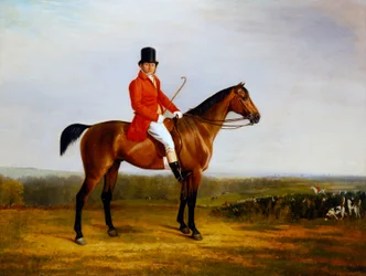 Isaac Sadler Mounted on a Bay Hunter