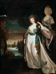 Portrait of the Lady-in-waiting Countess Alexandra Branitskaya, 1778-1781