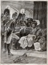 Colonialism in Sri Lanka (engraving)