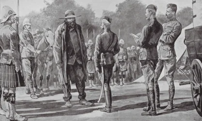 Commandant Cronje Surrenders to Lord Roberts