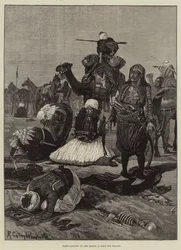 Bashi-Bazouks on the March, a Halt for Prayer