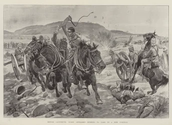 Before Ladysmith, Horse Artillery Rushing to Take Up a New Position