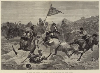 The Afghan War, Conflict of 1st Punjaub Cavalry and 15th Hussars with Afghan Cavalry