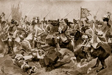 The Battle of Malplaquet, illustration from 