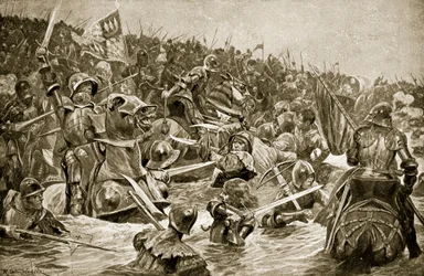The Battle of Towton, illustration from 