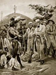 The British in Natal, illustration from 