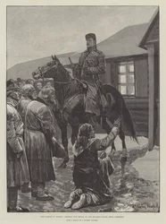 The Famine in Russia, begging for Bread at the Mayor