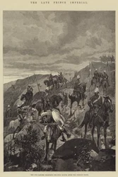 The Late Prince Imperial, the 17th Lancers searching for Zulu Scouts after the Prince