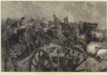 The War in Egypt, Horse Guards charging the Enemy