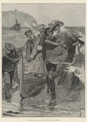 The Yachting Season, landing on the Coast of Normandy