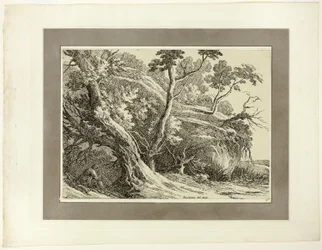 Landscape with Large Trees, from the first issue of Specimens of Polyautography