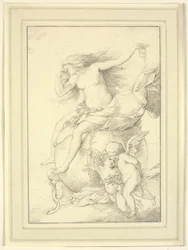 Allegory of Fortune on a Globe Surrounded by Putti