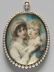 Portrait of Catherine Clemens and Her Son, John Marcus Clemens, c. 1800