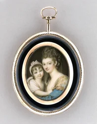 Portrait of a Mother and Daughter, c.1765-70