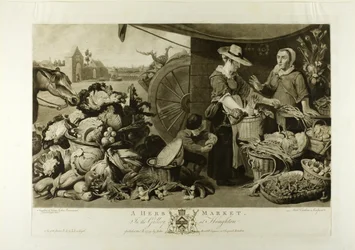 A Herb Market, from The Houghton Gallery