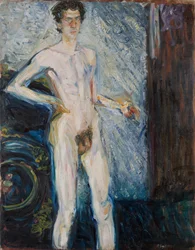 Nude Self-Portrait with Palette