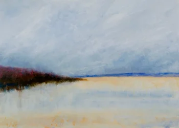 Misty Coastal Horizon