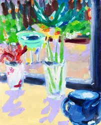Still Life with Bird Bath