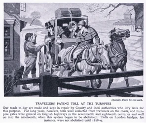 Travellers Paying a Toll at the Turnpike