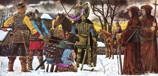 Slav Villagers of Eastern Europe Under the Might of the Holy Roman Empire