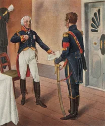 The Prussian General Courbière, Commander of Graudenz, and the French Negotiator Savary