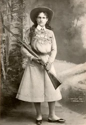 Annie Oakley with a Rifle