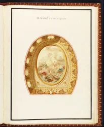 Plafond de la salle de spectacle, from Recueil des plans du Petit Trianon by Richard Mique