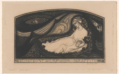 Reclining Woman and Child