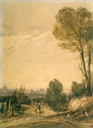 Paris seen from the Pere Lachaise cemetery