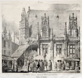 Rouen: Entrance of the Salle des Pas Perdus, Palais du Justice
