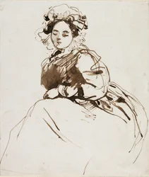 Study of a Seated Woman, c. 1820s