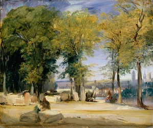 View near Rouen, ca. 1825