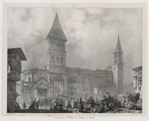 Picturesque and Romantic Voyages in Old France, Franche-Comté: Church of the Abbey of Tournus