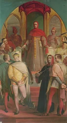 Prince Henry (1387-1422) Acknowledging the Authority of Judge Gascoigne (c.1350-1419) 1845