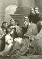 Prince Alfred Before Pope Leo the III