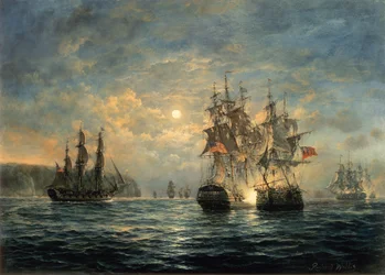 Engagement Between the Bonhomme Richard and the Serapis off Flamborough Head