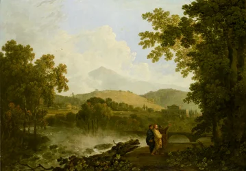 Cicero and His Two Friends, Atticus and Quintus, at His Villa at Arpinum