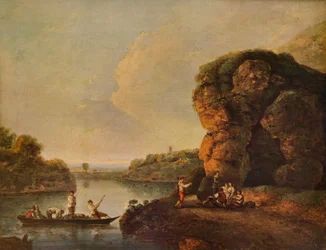 Landscape, with River and Boats