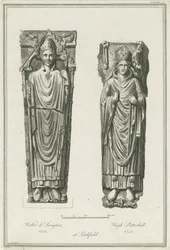Lichfield Cathedral - Effigies of Walter de Langton and Hugh de Patteshull