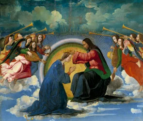 The coronation of the Virgin (detail)