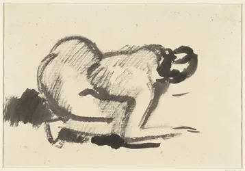 Crouching Naked Woman