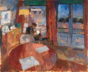 Interior with Embroiderer