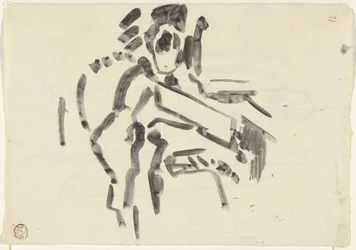 Sketch of a Seated Figure